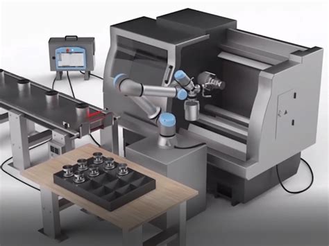 cnc machine tending robots|universal robots machine tending.